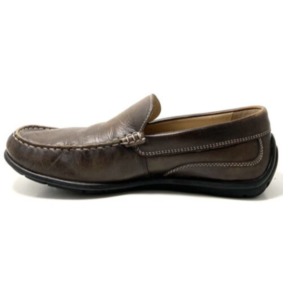 Ecco Classic Moc 2 Brown Leather Venetian Slip On Loafers Size US 8-8.5 EU 42 main image 10